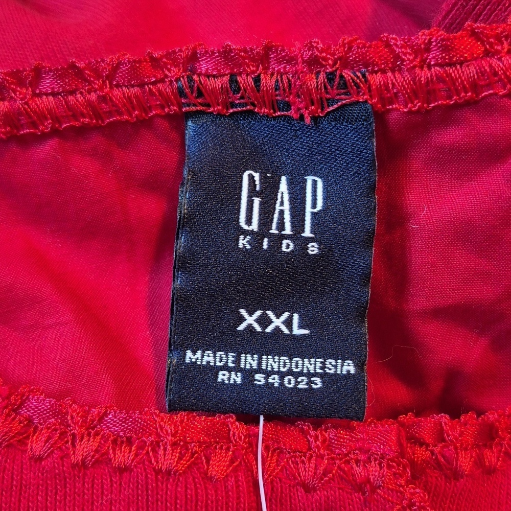 Gap girls XXL red long sleeve henly shirt NWT - Picture 4 of 5